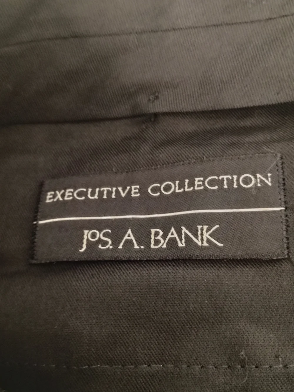 Jos A Bank Executive 100%‎ Wool Pleated Black Dress Pants Sz 38 Unhemmed NEW U